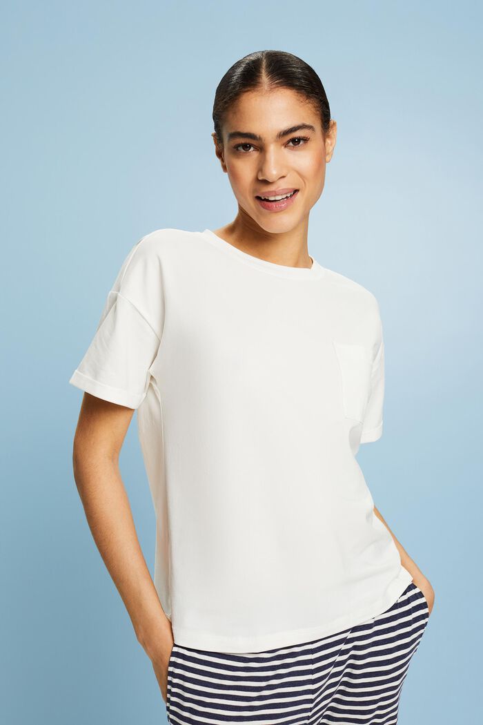 T-shirt da pigiama, OFF WHITE, detail image number 0