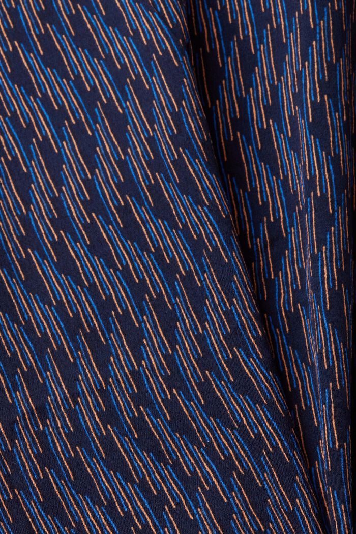 Abito midi con stampa allover, NAVY, detail image number 4