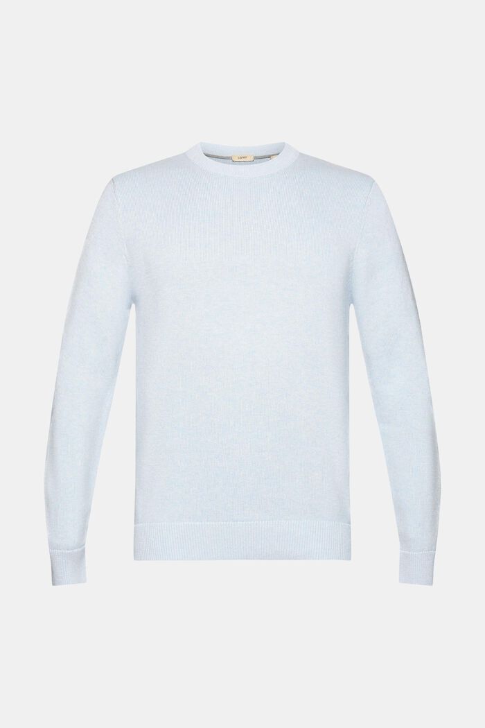 Pullover a maglia in cotone sostenibile, PASTEL BLUE, detail image number 5