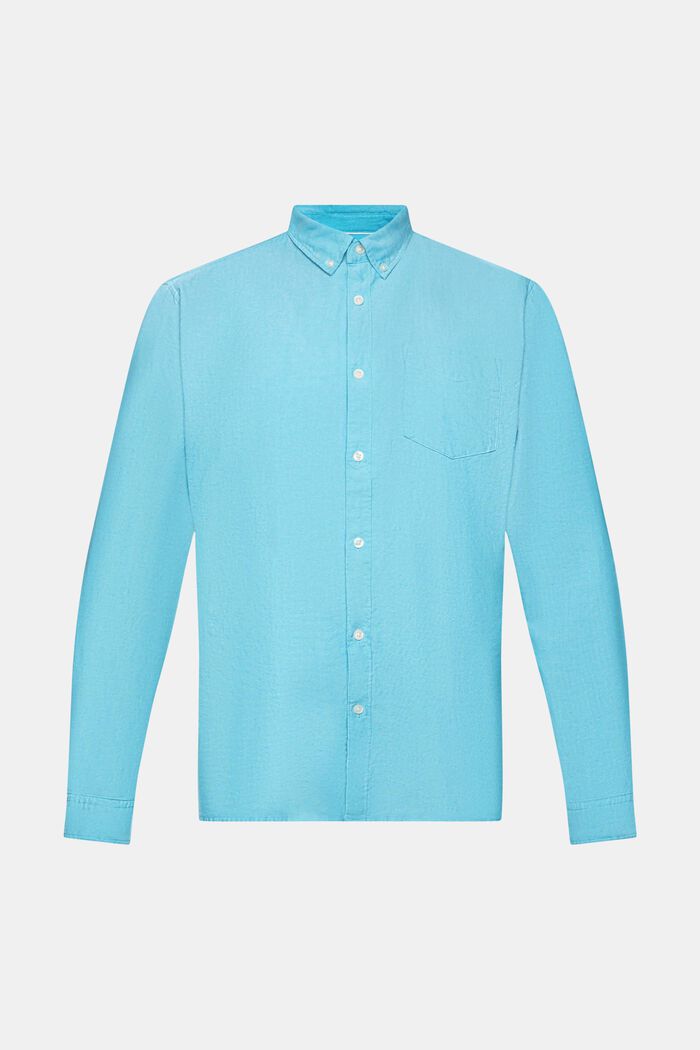 Camicia button-down, AQUA GREEN, detail image number 5