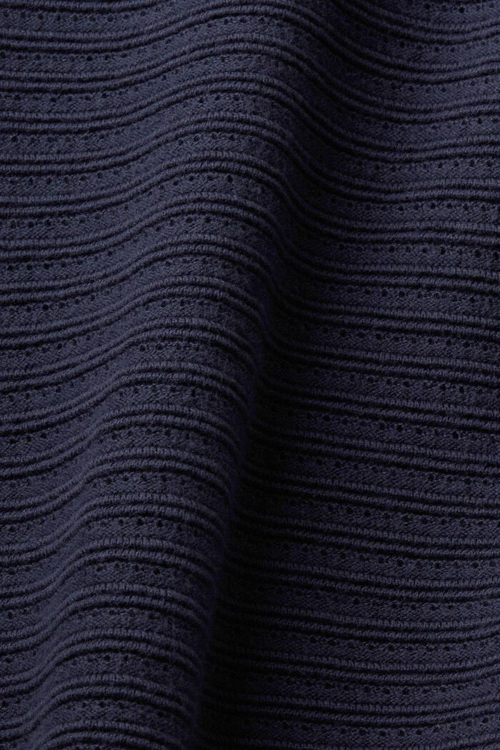 Maglione in maglia mista a righe, NAVY, detail image number 5