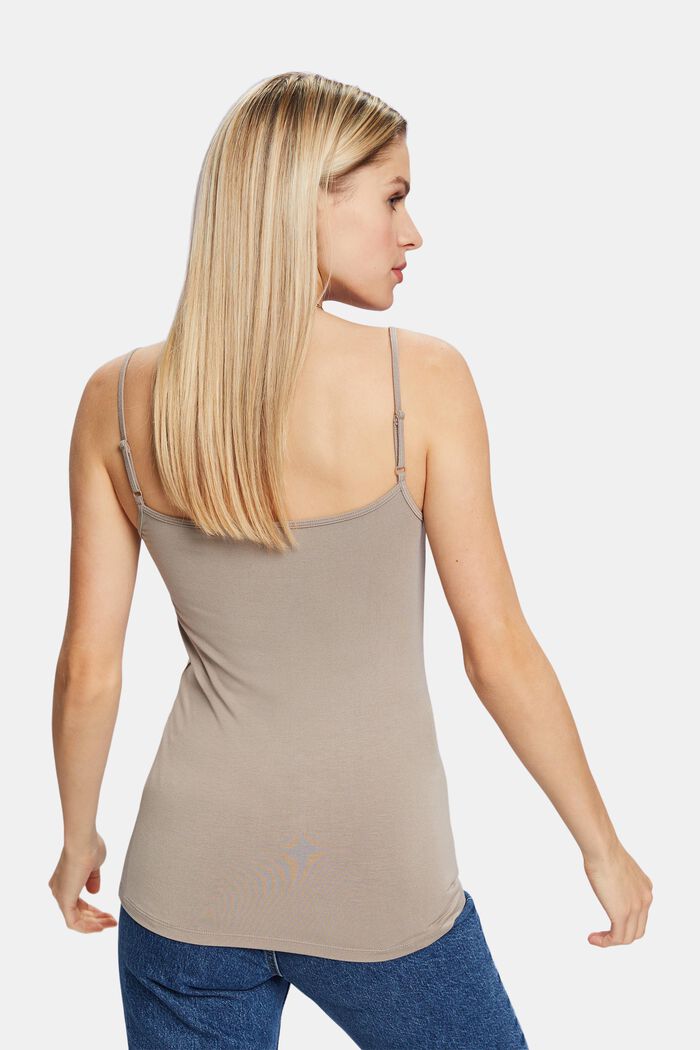 Top intimo in maglia stretch, LIGHT TAUPE, detail image number 2