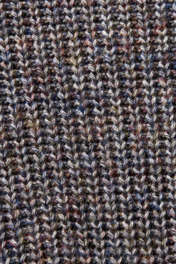 Cardigan in maglia a coste multicolore, DARK GREY, detail image number 4