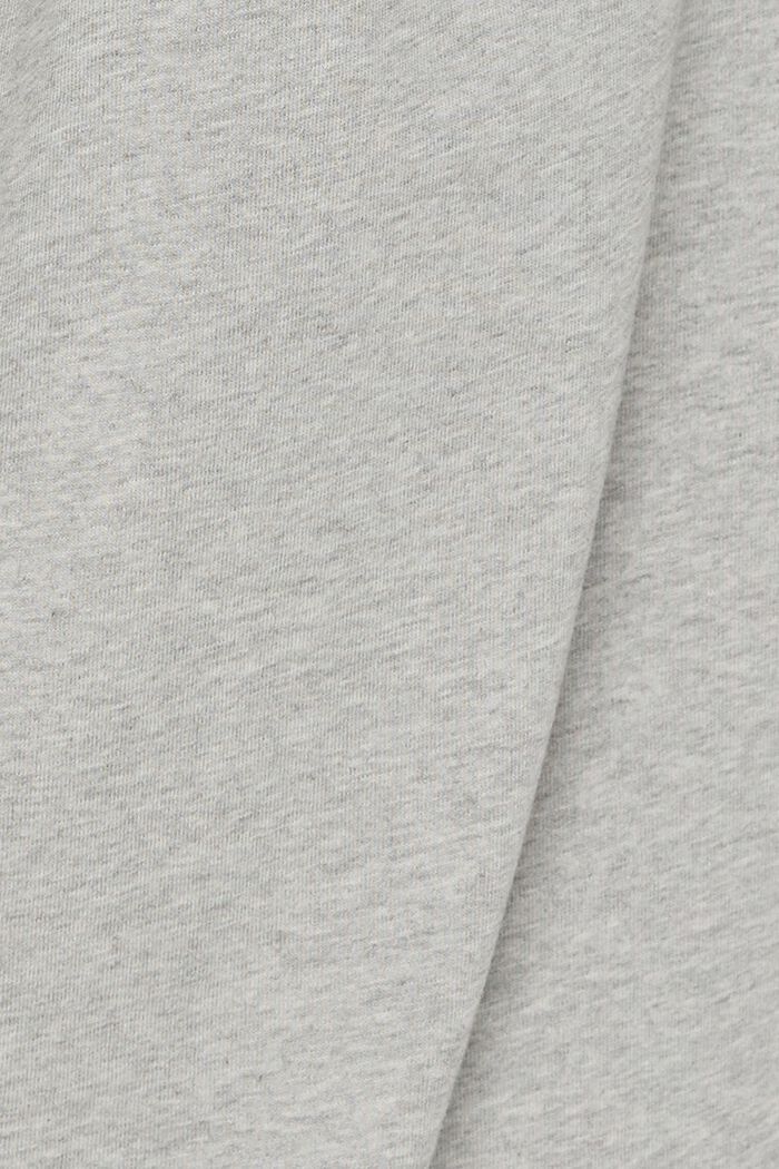 T-shirt oversize in cotone, LIGHT GREY, detail image number 4