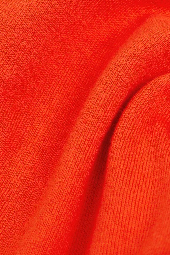 Cardigan con scollo a V, ORANGE RED, detail image number 4