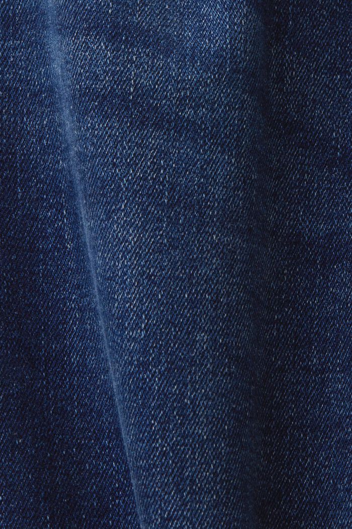 Riciclati: jeans bootcut a vita alta, BLUE DARK WASHED, detail image number 6