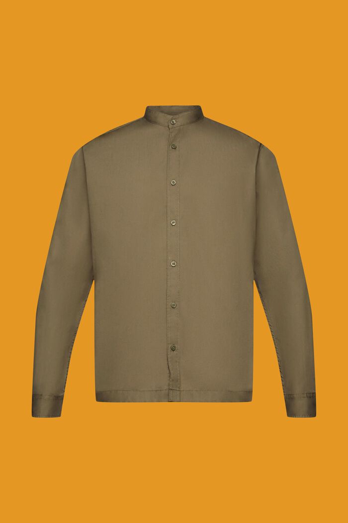 Camicia con colletto alto, KHAKI GREEN, detail image number 5