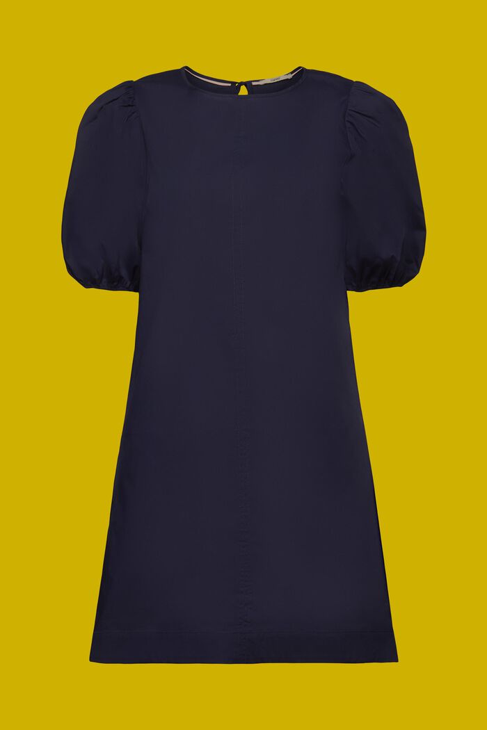 Abito mini in popeline, NAVY, detail image number 6