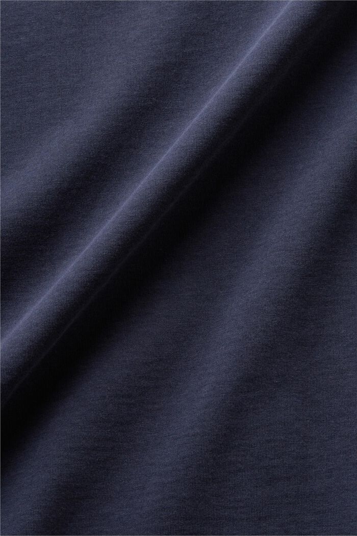 Polo in cotone con logo, NAVY, detail image number 4