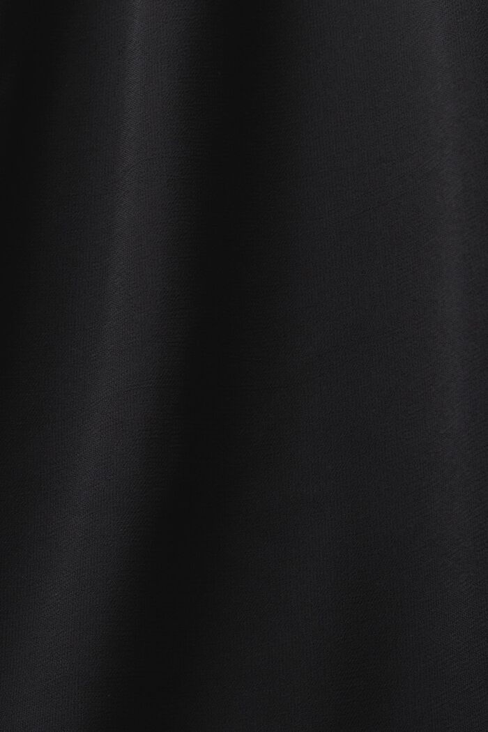 Blusa in chiffon con maniche lunghe, BLACK, detail image number 4