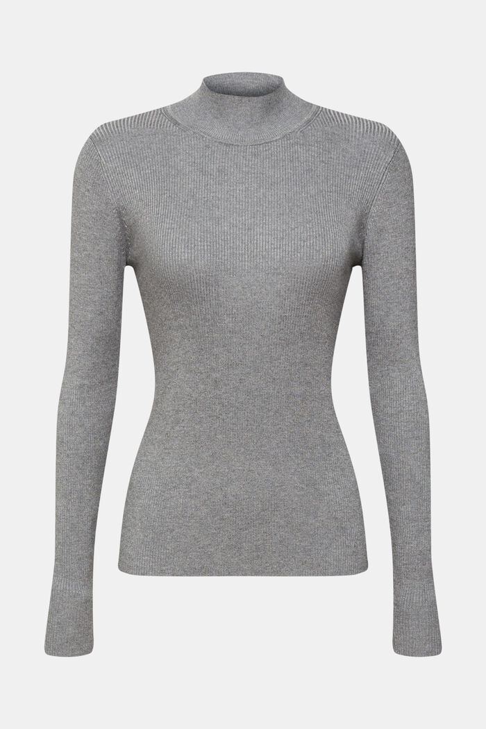 Pullover a coste, LENZING™ ECOVERO™, MEDIUM GREY, detail image number 2