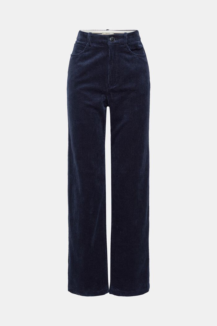 Pantaloni in velluto di cotone, NAVY, detail image number 2