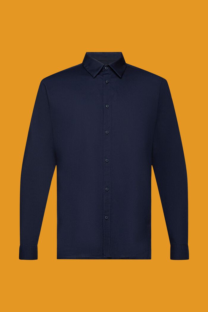 Camicia slim fit in cotone, NAVY, detail image number 5