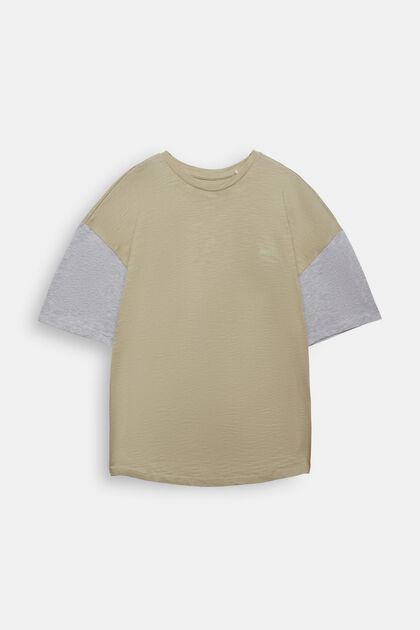 T-shirt fiammata bicolore