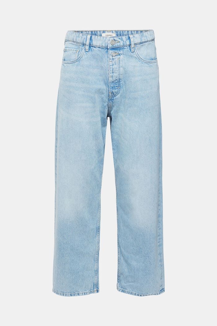 Jeans Loose Fit in cotone sostenibile, BLUE BLEACHED, overview