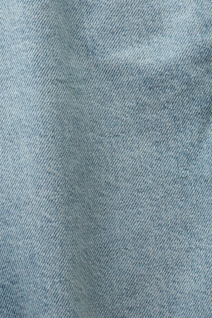 Shorts in denim relaxed fit a vita media, BLUE LIGHT WASHED, detail image number 6