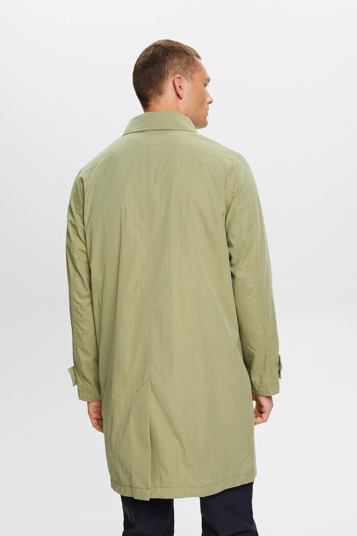 Riciclato: trench leggero, OLIVE, detail image number 3