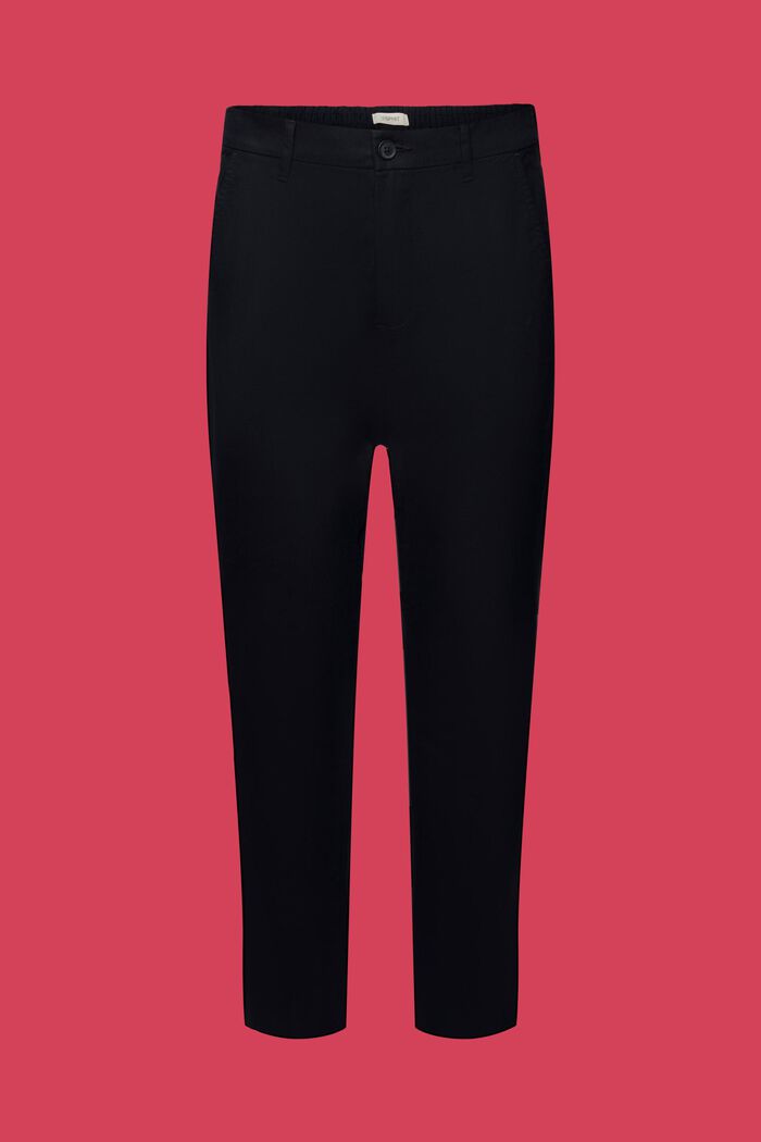 Pantaloni chino in tessuto spazzolato, NAVY, detail image number 7