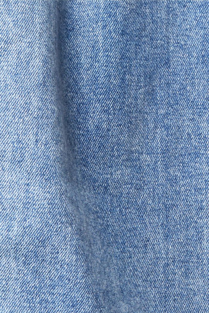 Jeans a gamba dritta a vita media, BLUE DARK WASHED, detail image number 5
