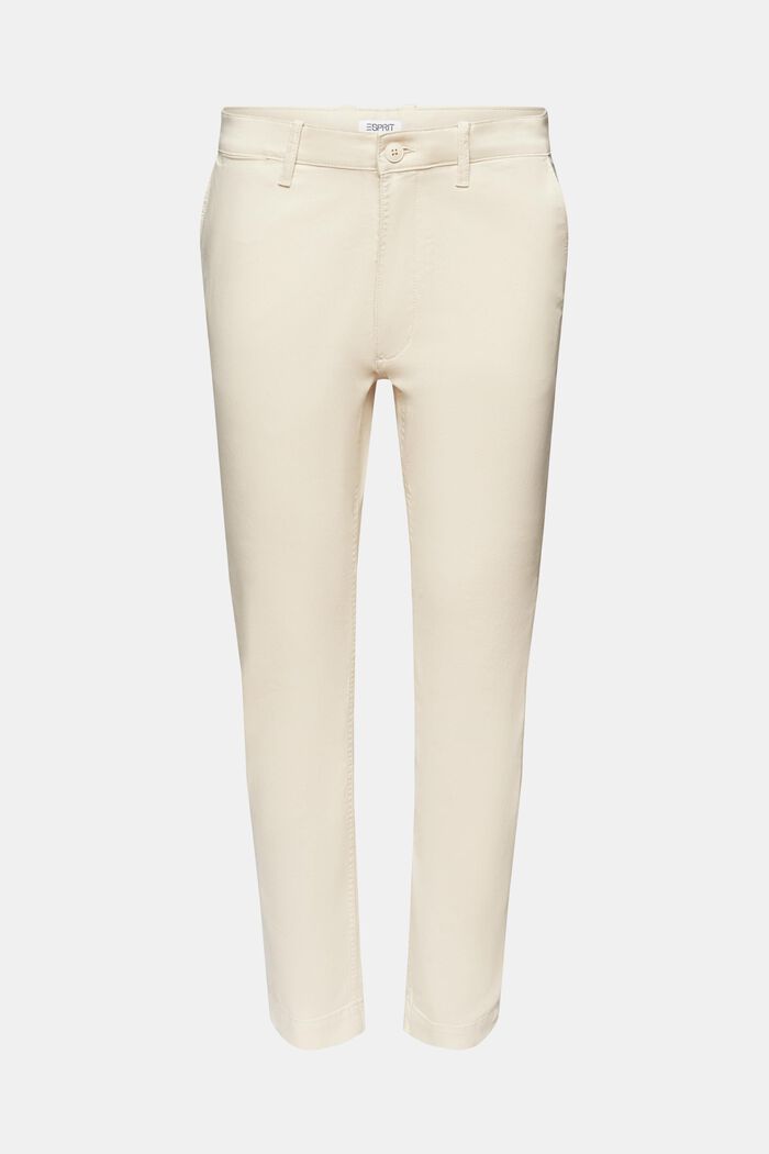 Pantaloni chino con gamba slim, LIGHT BEIGE, detail image number 6