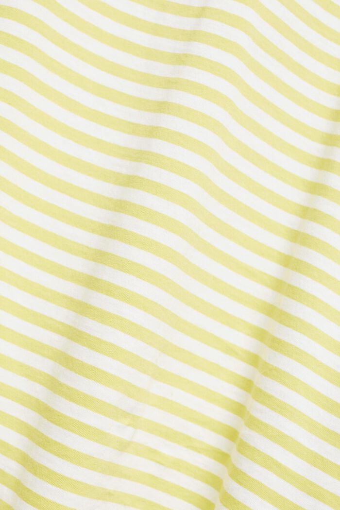 T-shirt in jersey con motivo a righe, BRIGHT YELLOW, detail image number 5