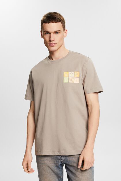 T-shirt in jersey di cotone con logo
