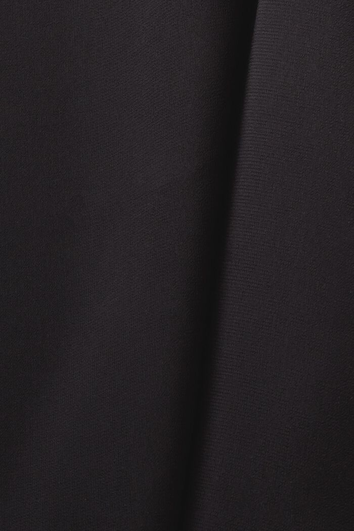 Blusa senza maniche in crêpe di chiffon, BLACK, detail image number 5