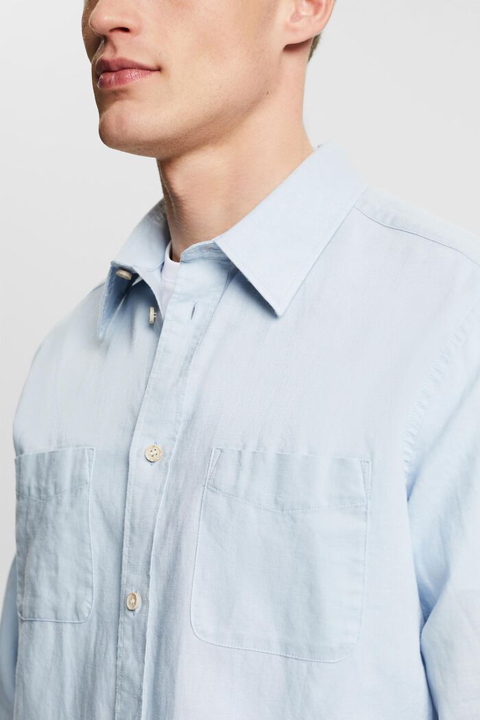 Camicia a maniche lunghe, LIGHT BLUE, detail image number 3