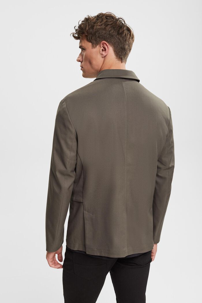 Riciclato: giacca da completo traspirante, DARK KHAKI, detail image number 3