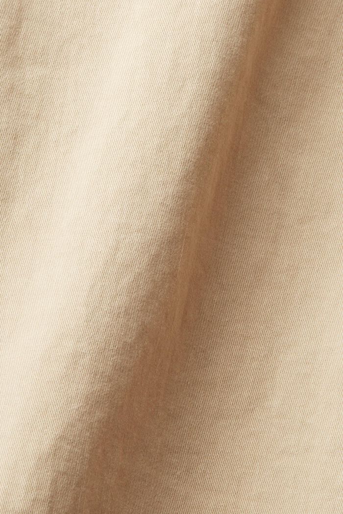 Pantaloni chino elasticizzati in cotone, SAND, detail image number 4