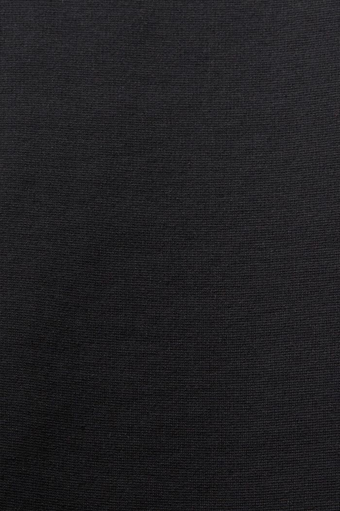 Maglia a maniche lunghe in cotone Punto, BLACK, detail image number 5