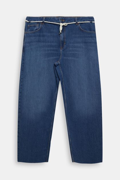 Jeans dad fit in denim di cotone sostenibile