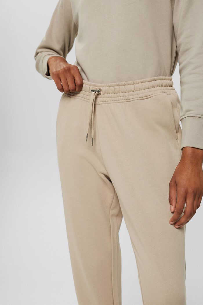 Pantaloni jogger in 100% cotone, LIGHT TAUPE, detail image number 0