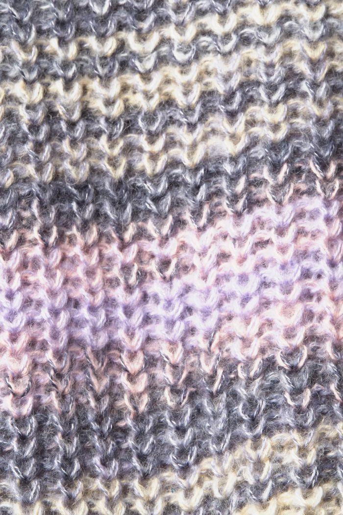 Pullover a maglia larga in misto lana, PURPLE, detail image number 1