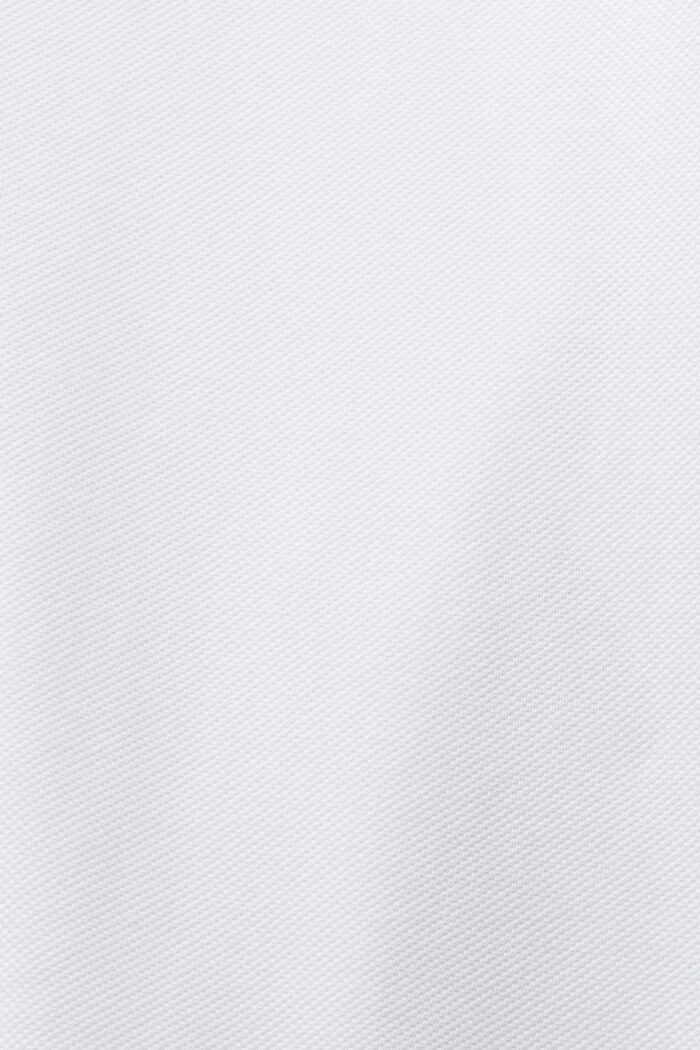 Polo in piqué di cotone Pima, WHITE, detail image number 5