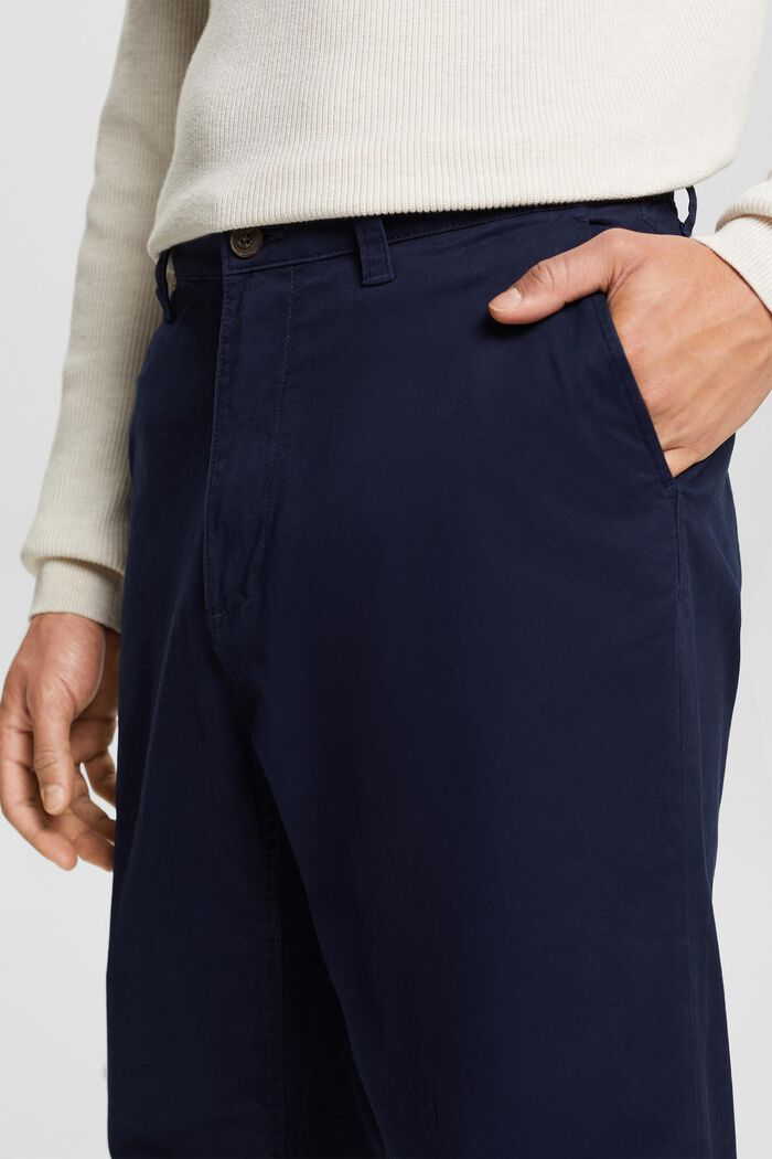 Pantaloni chino dritti in stile vintage, NAVY, detail image number 3