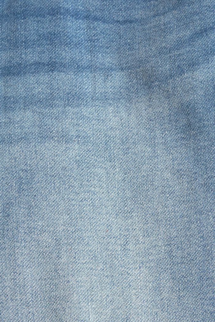Jeans stretch in misto cotone biologico, BLUE LIGHT WASHED, detail image number 4