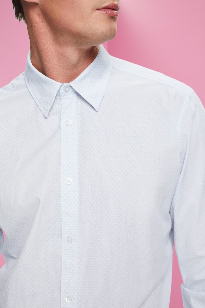 Camicia slim fit con motivo allover, WHITE, detail image number 2