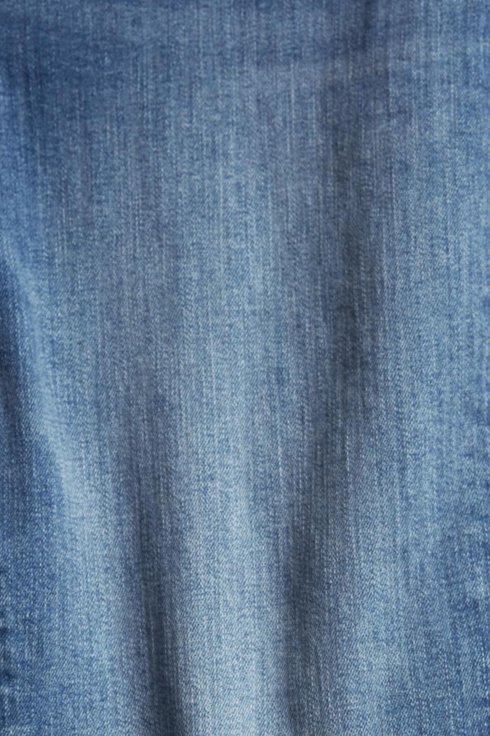 Jeans bootcut in cotone biologico, BLUE LIGHT WASHED, detail image number 1