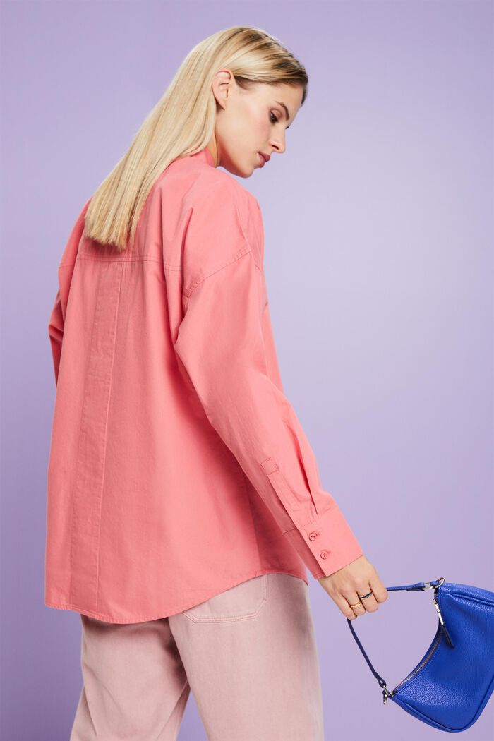 Camicia in popeline di cotone, PINK, detail image number 2