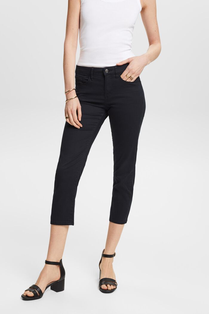 Pantaloni Capri, BLACK, detail image number 0