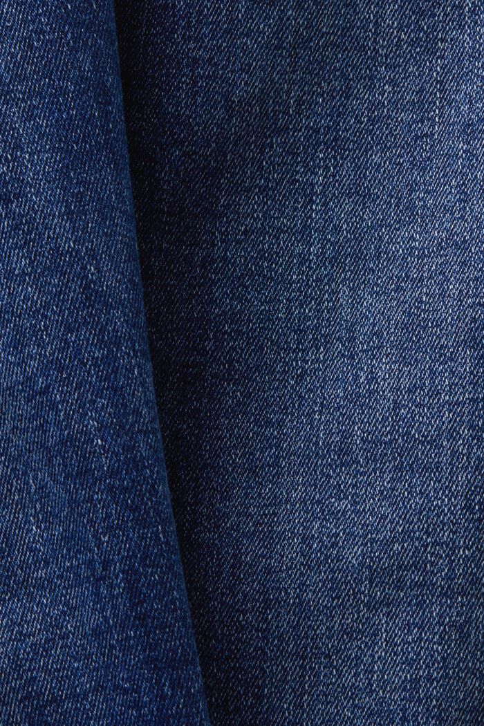 Jeans skinny a vita media, BLUE DARK WASHED, detail image number 5