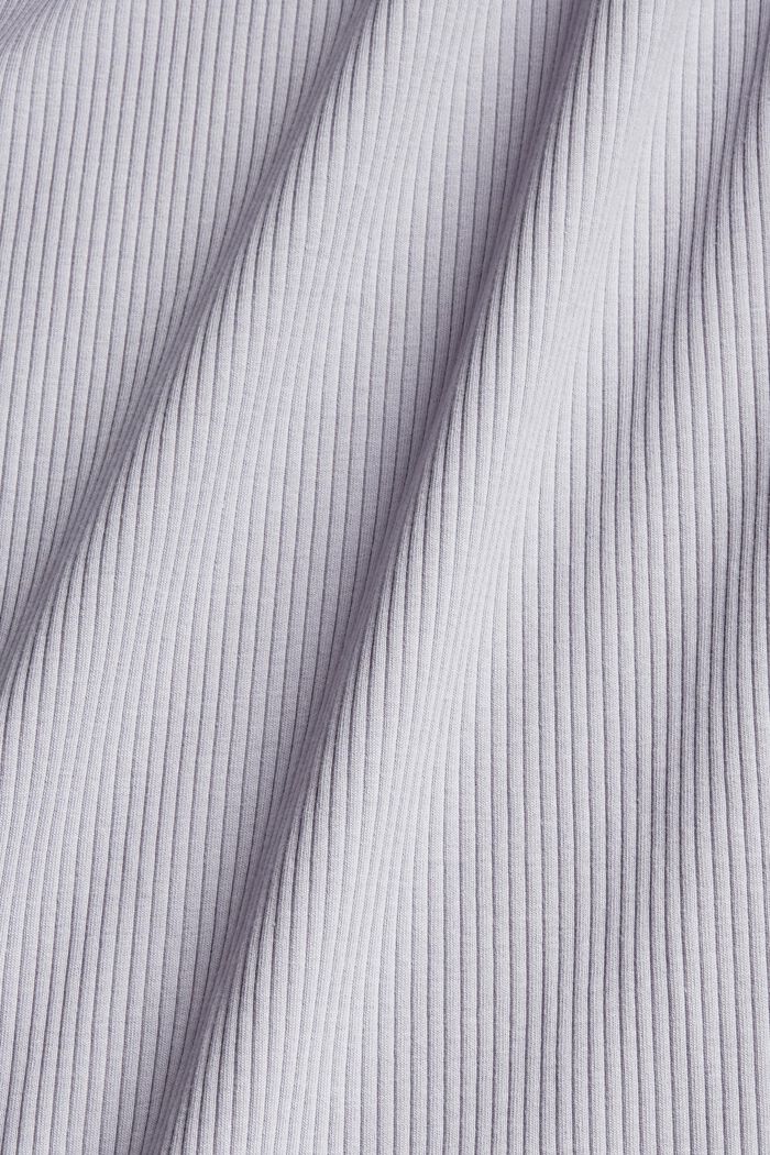 Camicia da notte in jersey a coste, LIGHT BLUE LAVENDER, detail image number 1