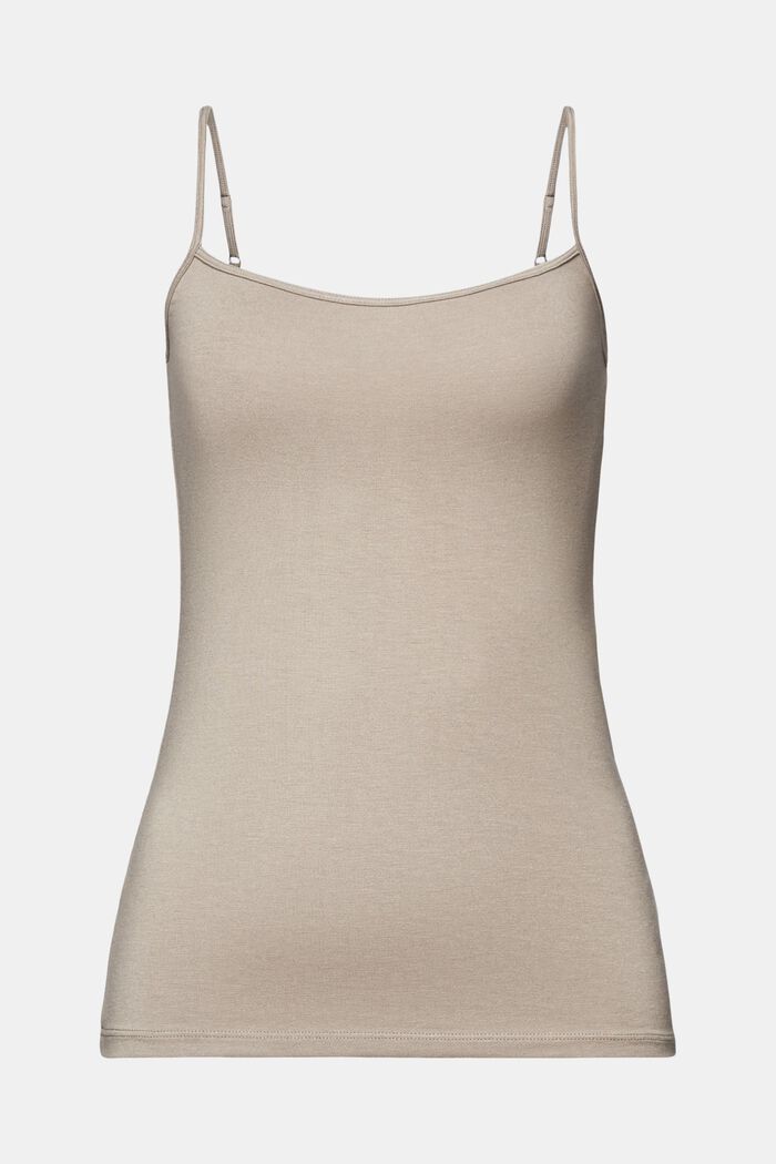 Top intimo in maglia stretch, LIGHT TAUPE, detail image number 5