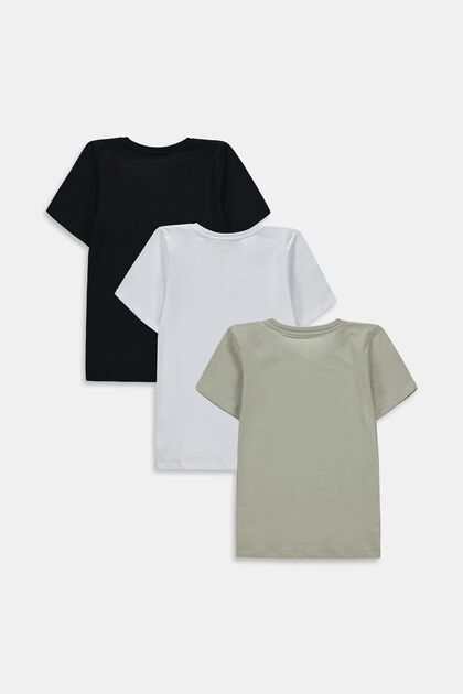 T-shirt in puro cotone in confezione da 3 pezzi