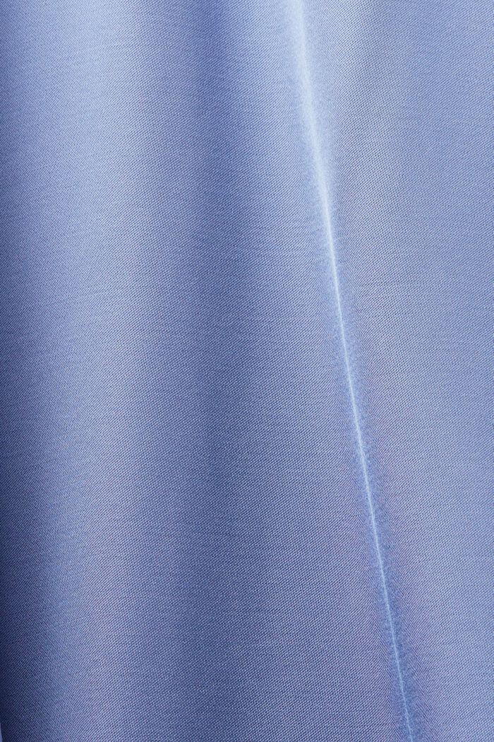 Blusa in raso arricciato, BLUE LAVENDER, detail image number 5