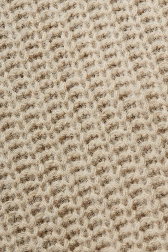 Pullover in maglia a coste, SAND, detail image number 5