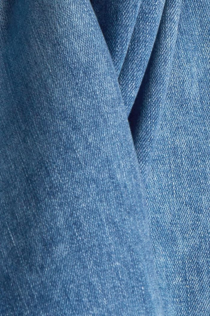Jeans elasticizzati con cotone biologico, BLUE LIGHT WASHED, detail image number 4