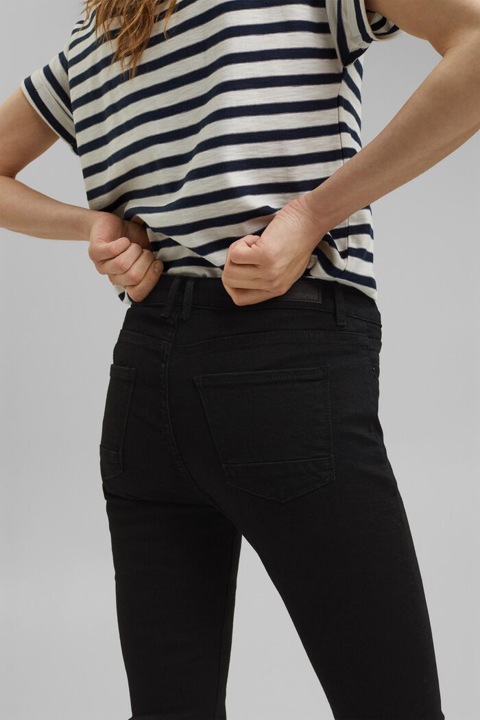Jeans elasticizzati con cotone biologico, BLACK RINSE, detail image number 5