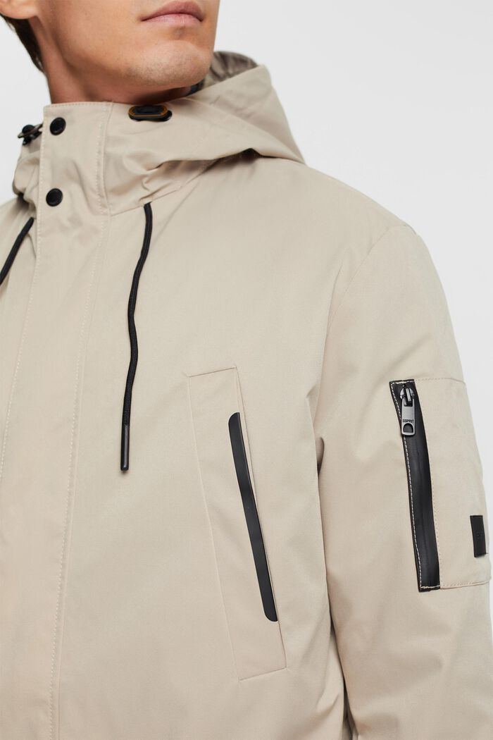 Giacca parka con fodera rimovibile, LIGHT BEIGE, detail image number 0